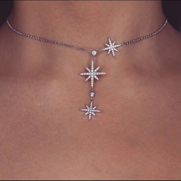 Jewelry - 💫 Stunning Celestial Silver Star 🌟Choker!  New